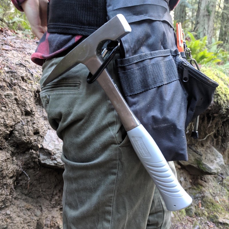 32oz Ergonomic Rock Pick Mining Masonry Hammer by ASR Outdoor gallery