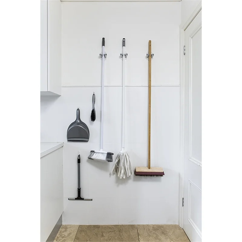 3M Command White Adhesive Broom Stick Gripper Holder Storage Holds 1.8Kg gallery