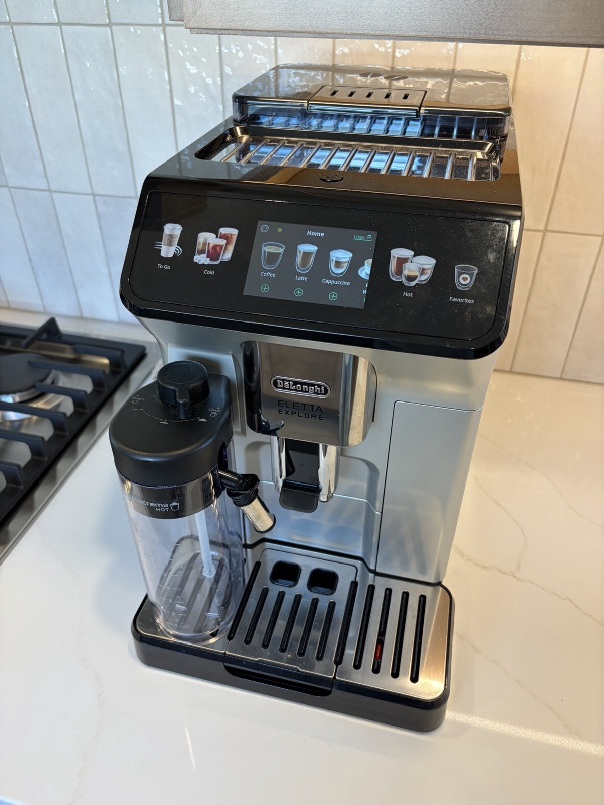DeLonghi Eletta Explore Fully Automatic Espresso Coffee Machine Hot & Cold gallery
