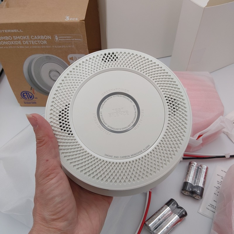 SITERWELL Hardwired Interconnected Smoke and Carbon Monoxide Detector 3-pack gallery
