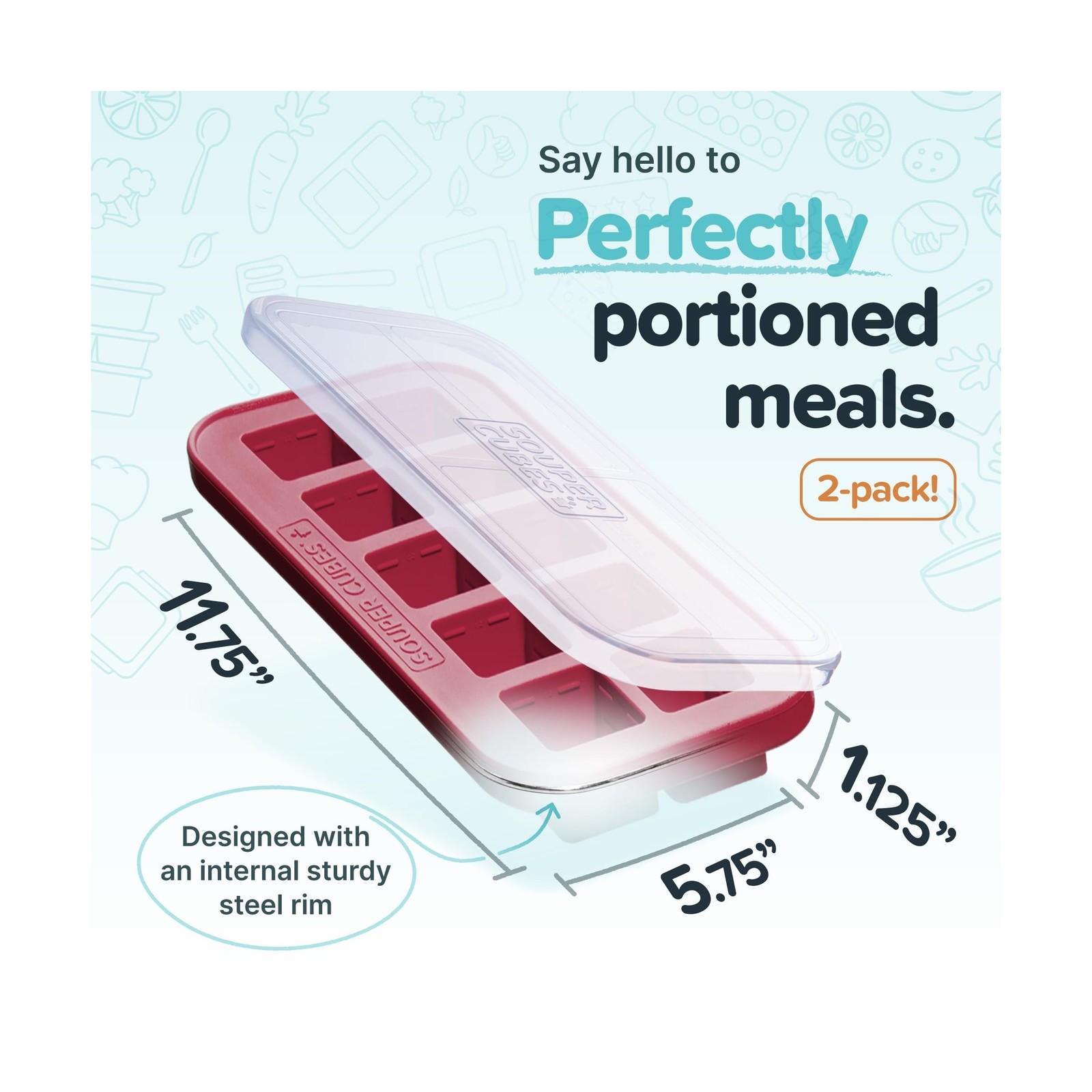 Souper Cubes 2 Tbsp. Silicone Freezer Molds - Perfect for Storing Garlic, Her... gallery