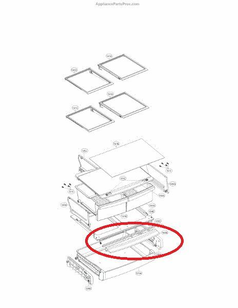 Deli Drawer Decor Tray Cover Compatible with LG Refrigerator ACW74118102 gallery