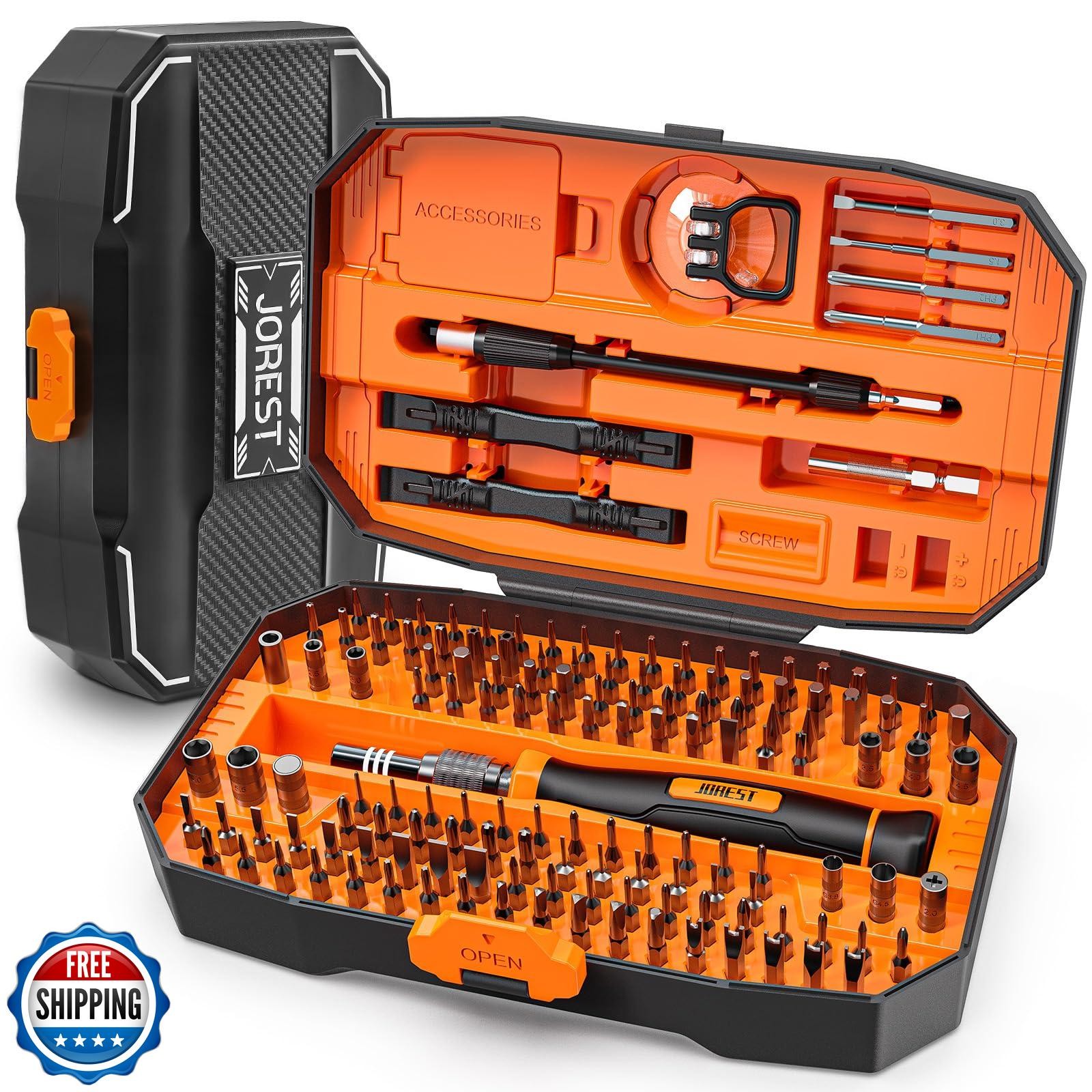 JOREST 152 in 1 Precision Screwdriver Set, Tool Gifts for Men, Magnetic Tool gallery