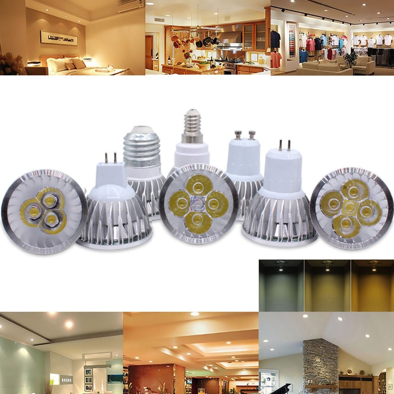 GU10 MR16 E27 E14 Led Bulb Spotlight 9W 12W 15W Dimmable Lamp for Home Lighting gallery