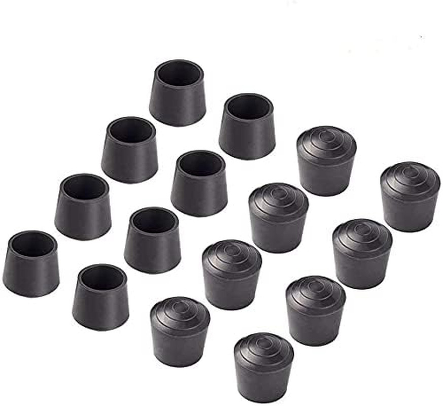 1 Inch 16 Pack Rubber Leg Tips Caps Table Chair Floor Protector Feet Covers gallery