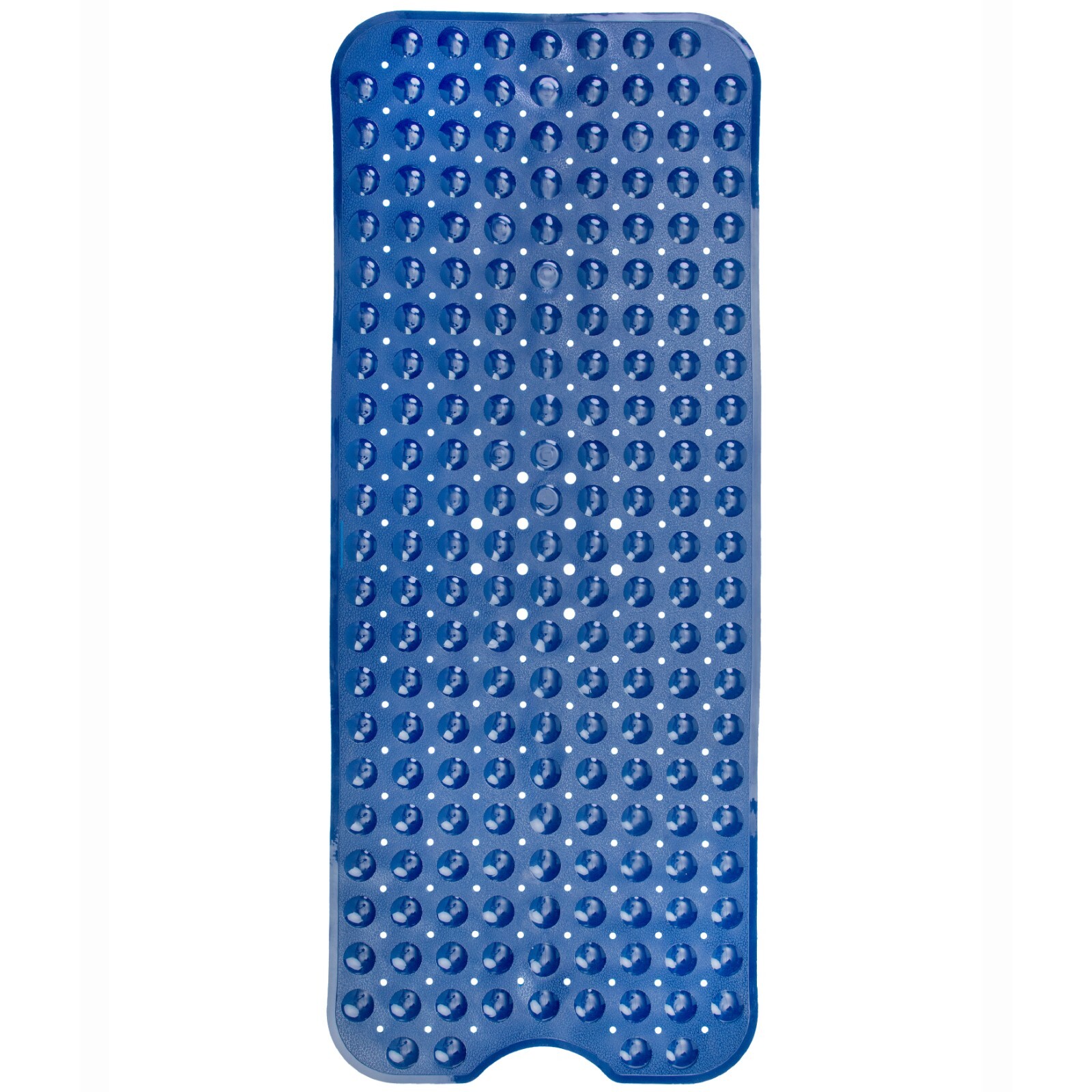 Navy Extra Long Bath Mat: 16"W x 39"L In-Tub Mat with Suction Cups gallery
