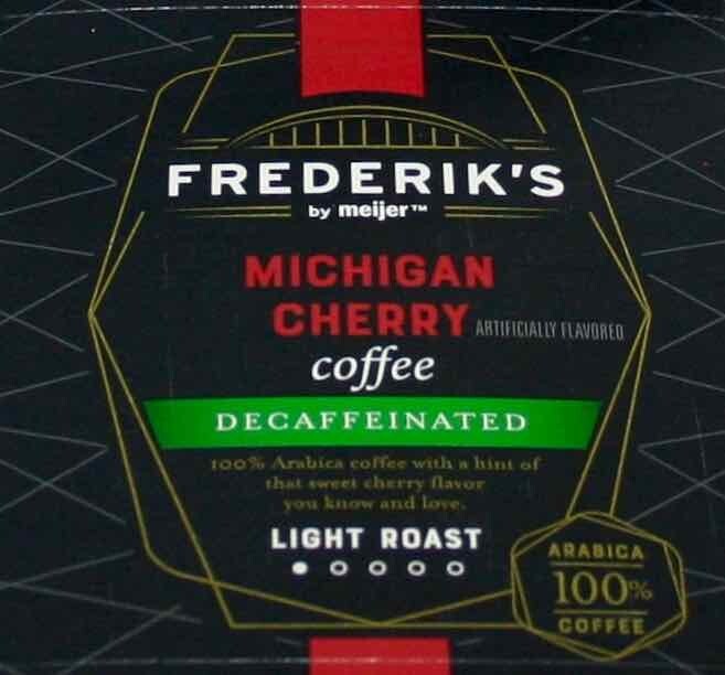 Cherry Coffee decaf x18 Frederik's Meijer Michigan Light Roast Keurig K Cup Cups gallery