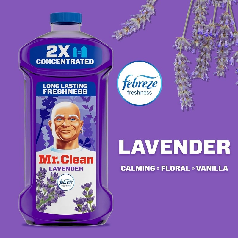 Mr. Clean 2X Concentrated Multi Surface Cleaner With Lemon Scent, (41 fl oz) US gallery