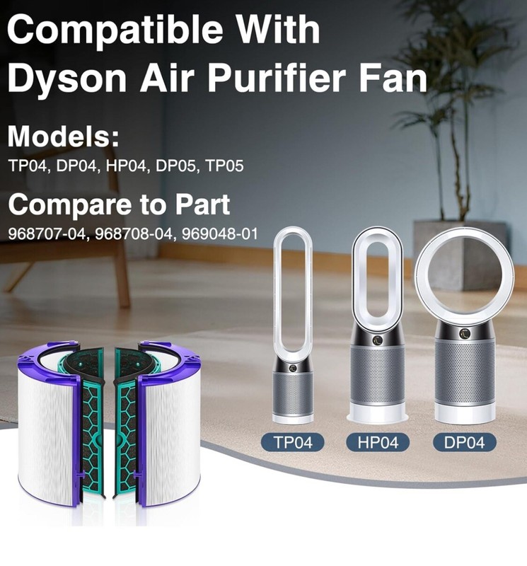 HEPA Filter Replacement For Dyson Purifier Pure Cool HP04 HP05 DP04 TP04 TP05 gallery