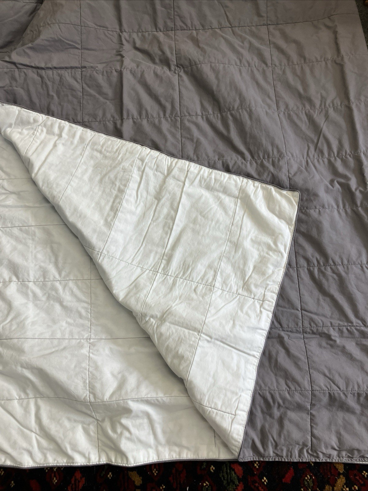 American Airlines First Class Blanket Casper Gray & White 72”x48” Inches (NEW) gallery