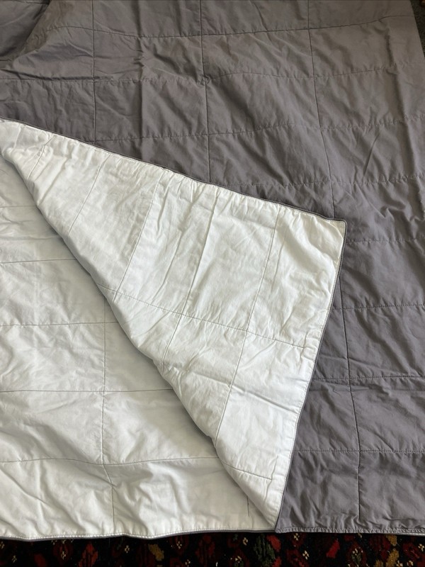 American Airlines First Class Blanket Casper Gray & White 72”x48” Inches (NEW) gallery