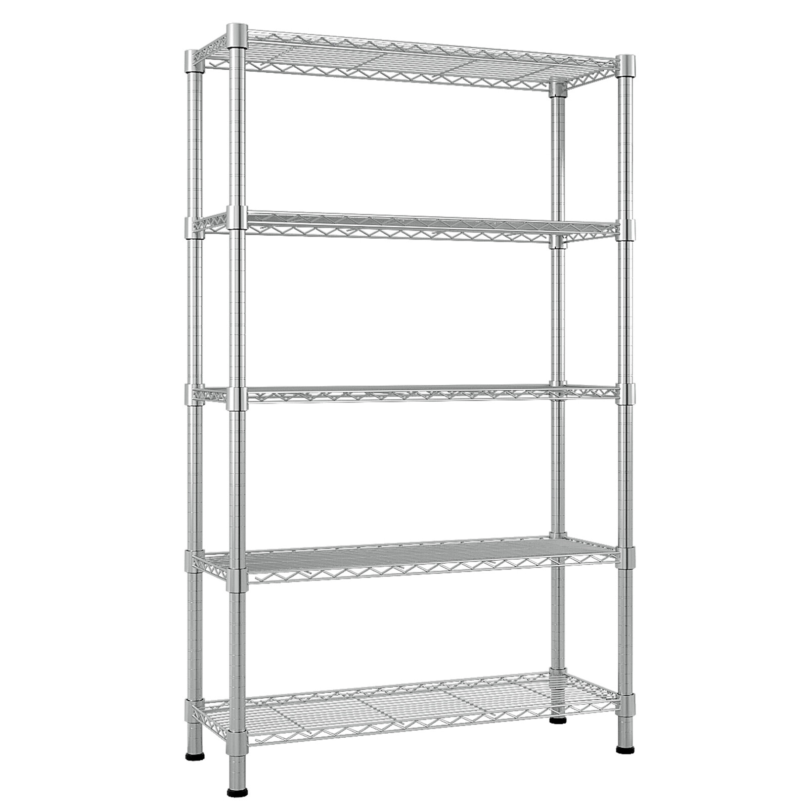 5 Tier Wire Shelving Unit Adjustable NSF Heavy Duty Metal Shelf Storage Rack gallery