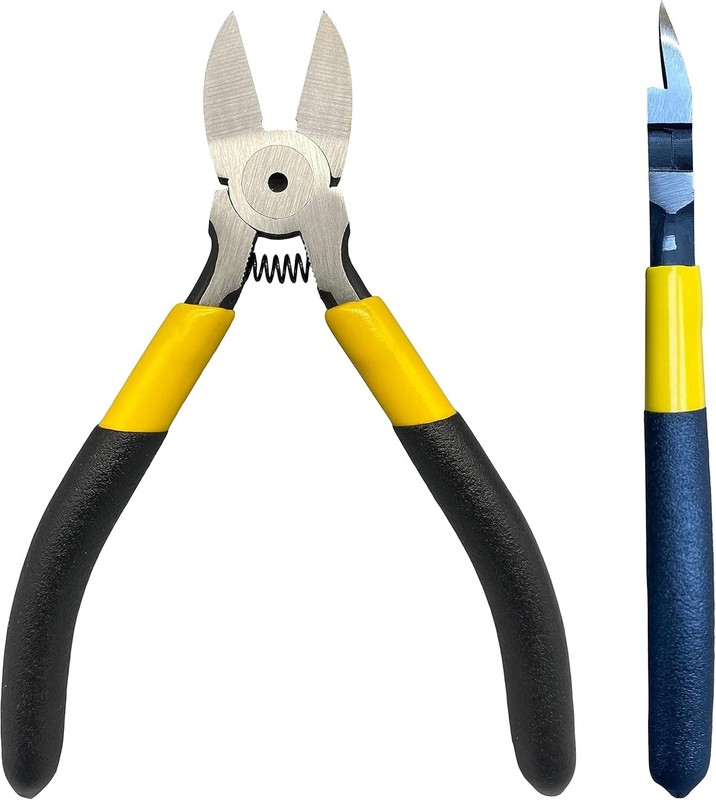 5 Inch Ultra Sharp Flush Cut Wire Cutters Diagonal Pliers for Jewelry Crafting gallery