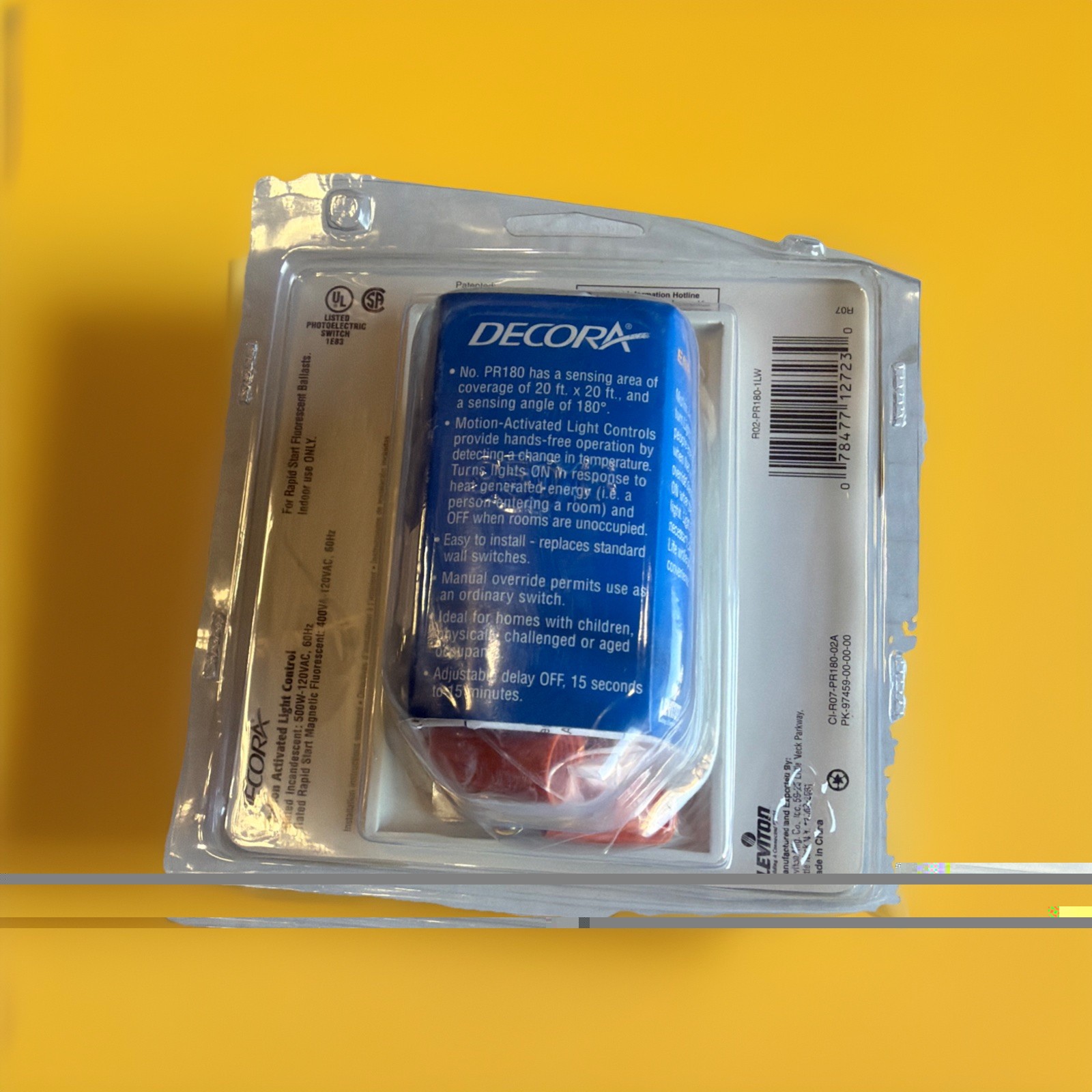 🔥Leviton PR180-1LW Wall Switch Occupancy Sensor / Motion Sensor ~ 1 Unit🔥 gallery