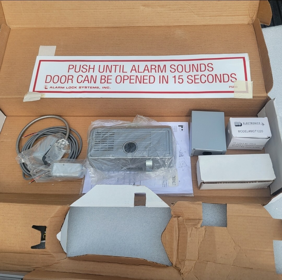 Alarm Lock Systems 715X28x88 Panic Alarm Device,Delayed Egress,95Db gallery