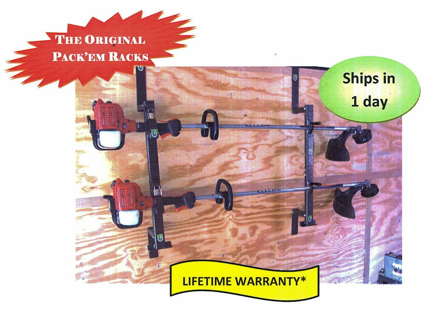 2 Place Lockable Weedeater Trimmer Rack Enclosed Trailer PK-6S/6S2/PK-5 gallery