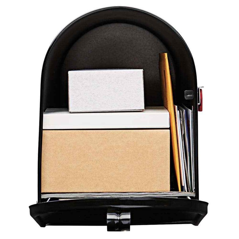 Architectural Mailboxes Elite Black, Large, Steel, Post Mount Mailbox gallery