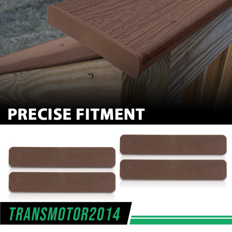 4/8/12 Pack 5.5” Composite Decking boards End Cap Set Kit Brown / Gray gallery