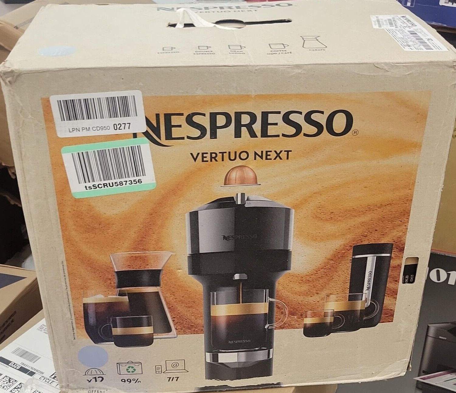 *Light Gray NESPRESSO BNV520GRY Vertuo Next Espresso Coffee Maker Machine Used gallery