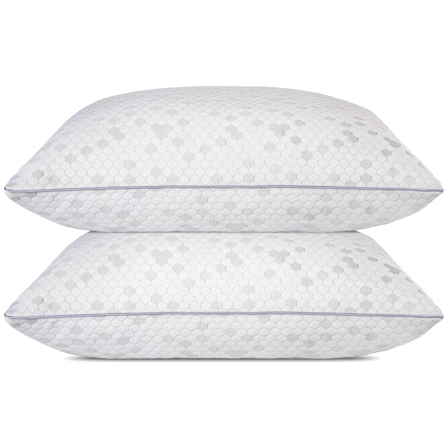Luxury Shredded Memory Foam Pillows 2-Pack for Sleepers - Medium Firm Comfort gallery