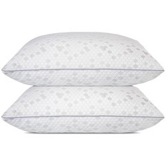 Luxury Shredded Memory Foam Pillows 2-Pack for Sleepers – Medium Firm Comfort