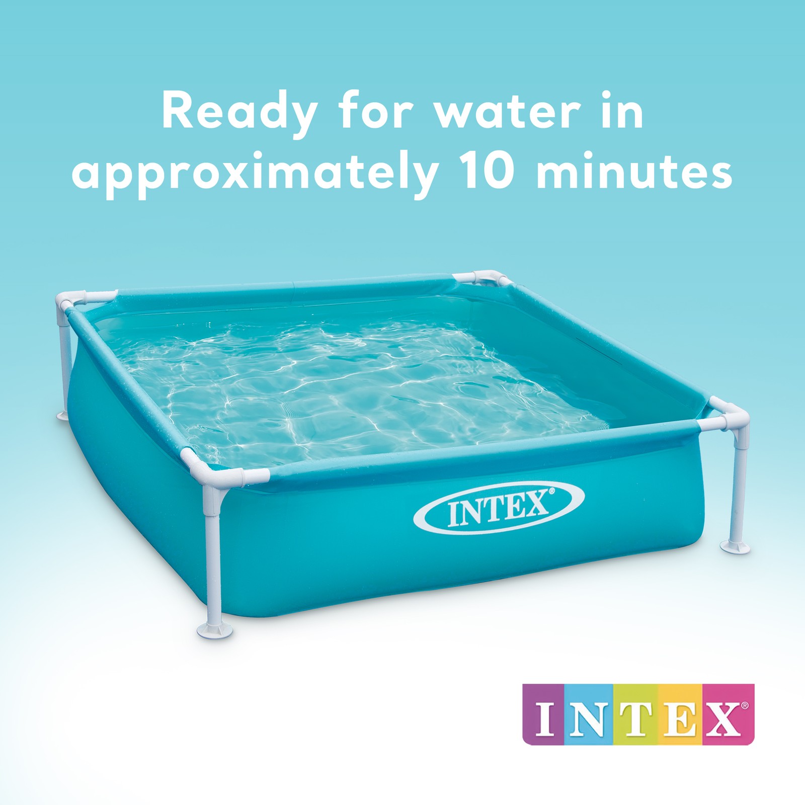 Intex 57173EP 4ft x 12in Mini Frame Beginner Swimming Pool, Blue(Open Box) gallery