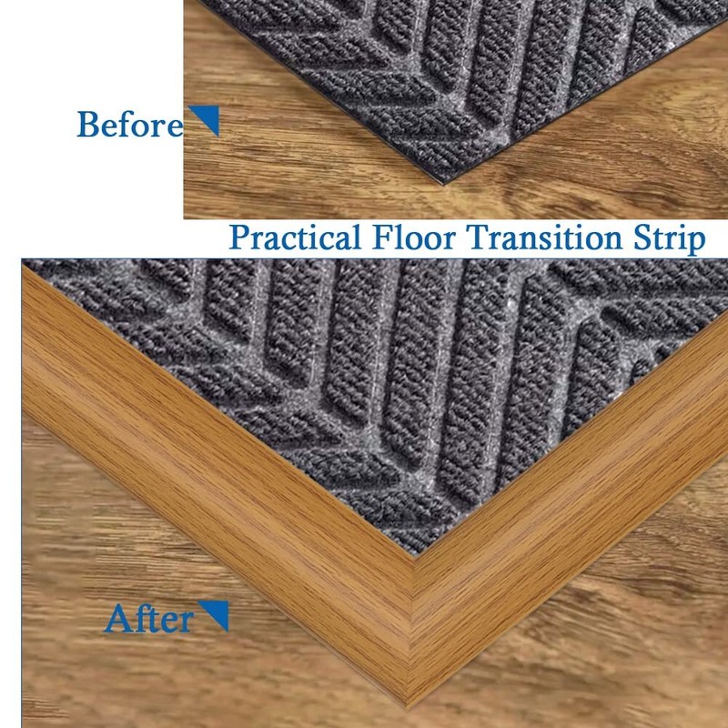 Self-Adhesive Floor Transition Strip PVC Carpet Edging Trim for Low Thresholds gallery