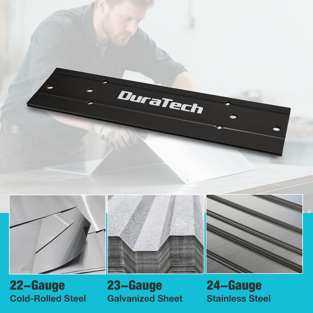 DURATECH 12 Inch Sheet Metal Bender Folding Tool for Duct Bending Ideal for HVAC gallery