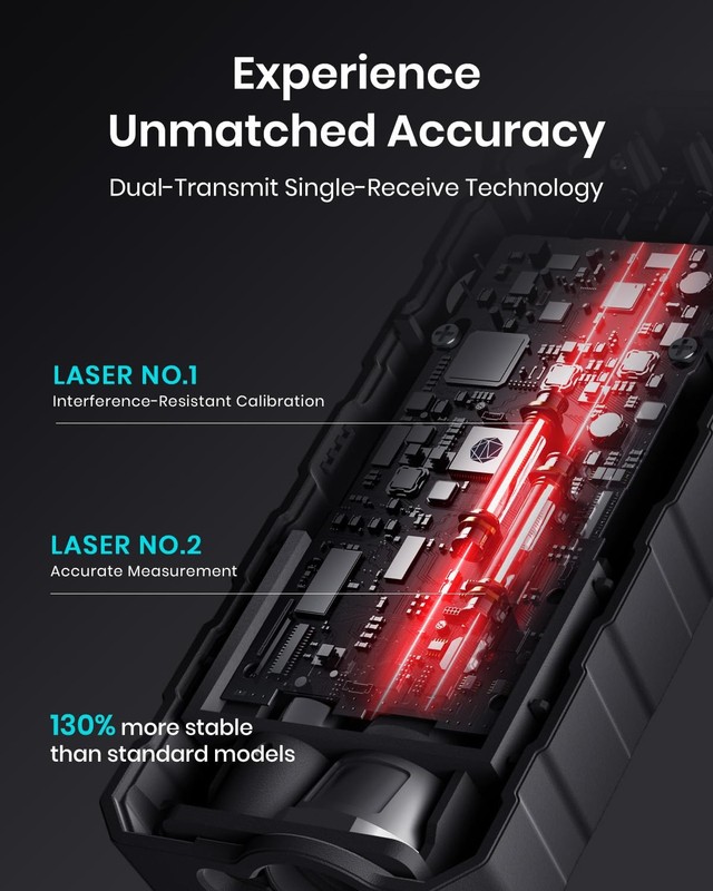 Laser Measure Device, MiLESEEY 229ft Digital Laser Tape Measure with Upgrade ... gallery