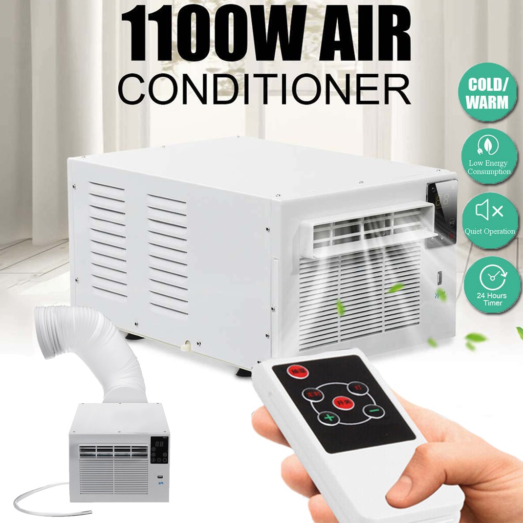 1100W 110V Portable AC Unit Refrigerated Air Conditioner Cold&Heat Timer Remote gallery