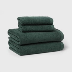 4pk Antimicrobial Assorted Bath and Hand Towel Set