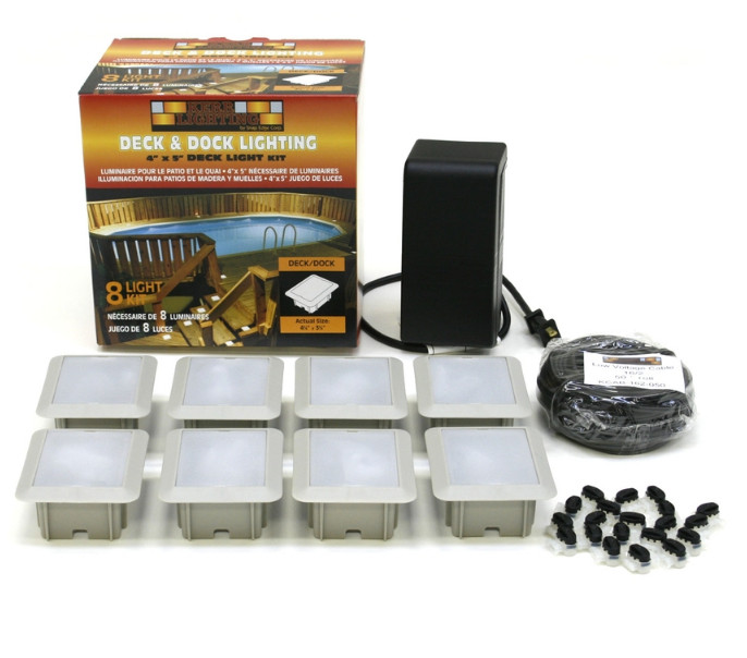 LED! (8-Pack Kit) LED Kerr Lighting Deck Lights 4" x 3" - for Decks, Docks gallery