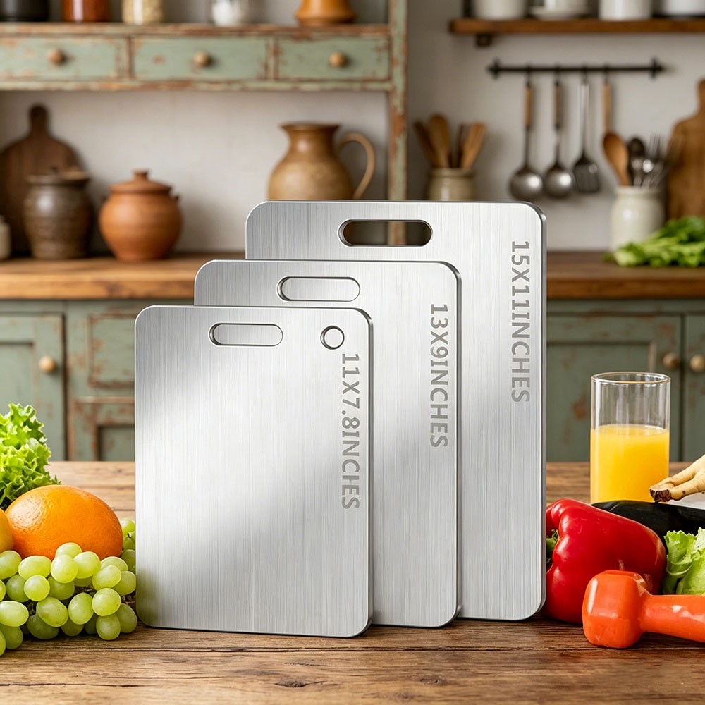 3 Sets Titanium Cutting Board 100% Pure Titanium Cutting Boards for Kitchen gallery