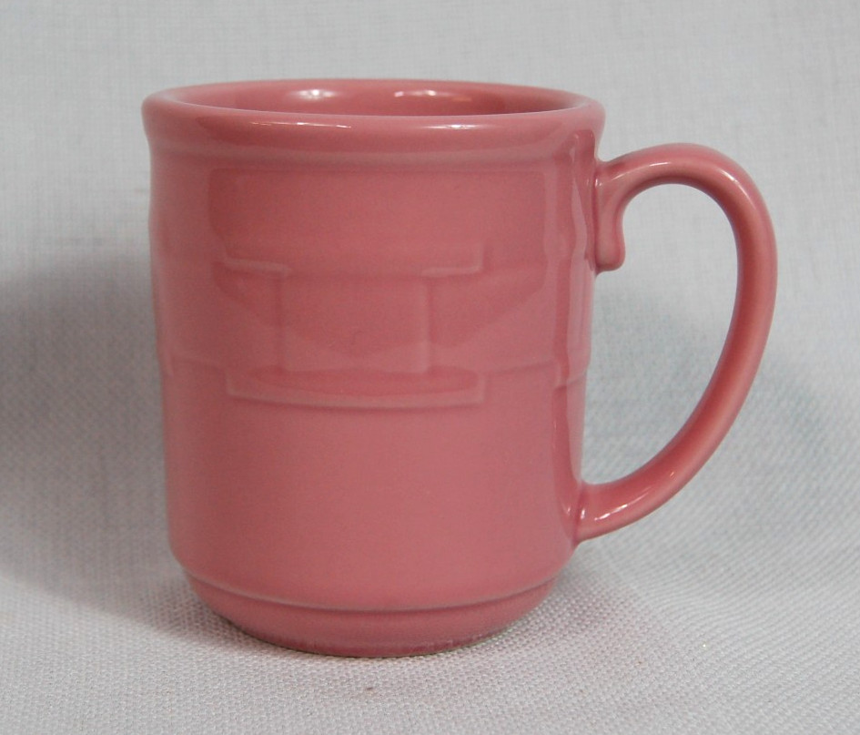 Longaberger Pottery Woven Traditions Pink Coffee Mug gallery