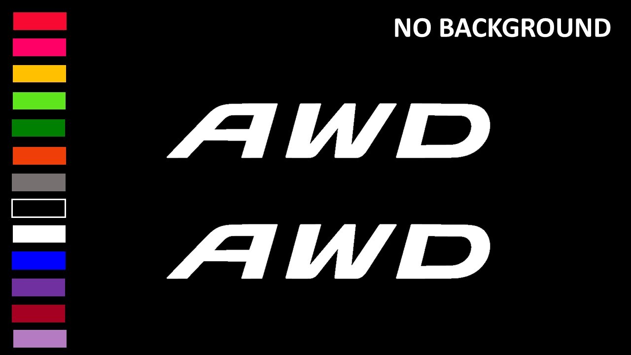 AWD, ALL-WHEEL DRIVE, (2 Stickers) Decal Stickers for Cars, Windows, Laptops gallery