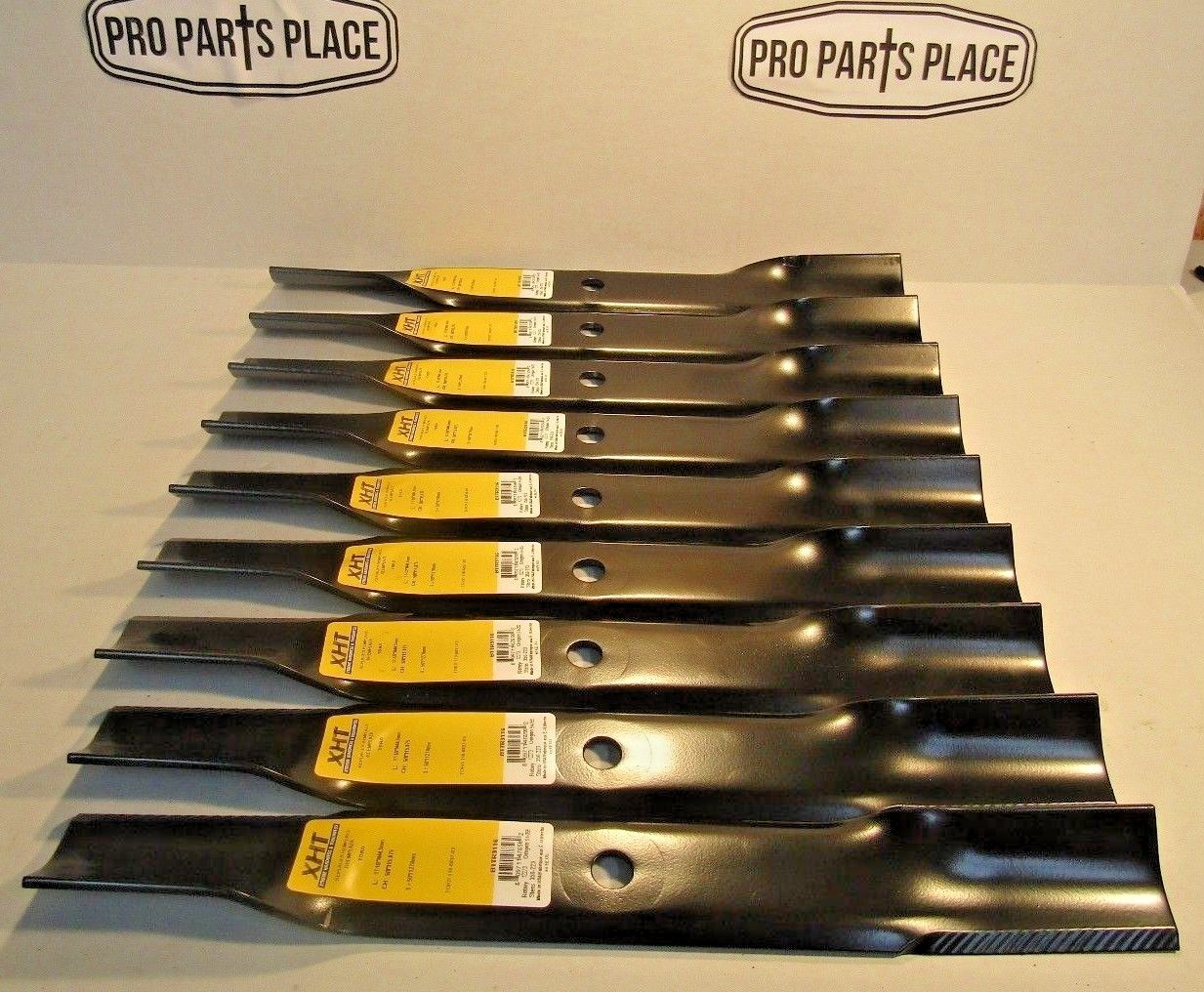 9 REPL HD XHT BLADES FOR TORO TIMECUTTER Z 50" MODELS 110-6837-03 112-9759-03 gallery