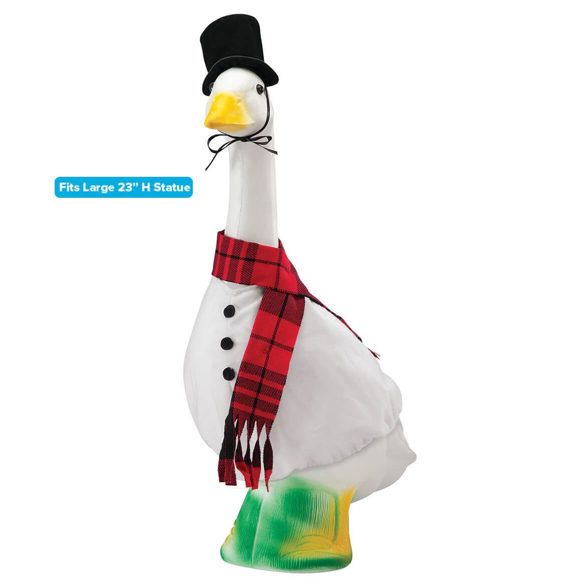 Gaggleville Snowman Goose Outfit, Fits Large 23" H Statue, by Fox Valley Traders gallery