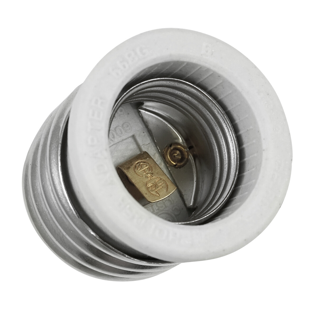 E40-E26 (Mogul-Medium) - Male mogul (E40) socket to female medium gallery