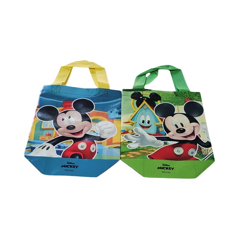 Disney Junior Mickey 2 Pack Reusable Tote Party Treat Gift Bags 7"X8"X3.25 gallery