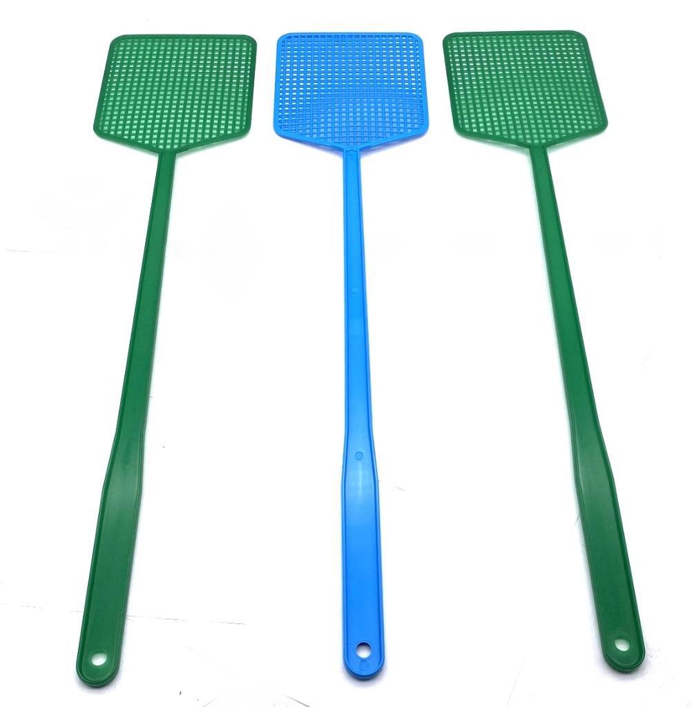 3 Pack Heavy Duty Fly Swatter Pack Plastic Bug Mosquito Insect Wasp Killer gallery