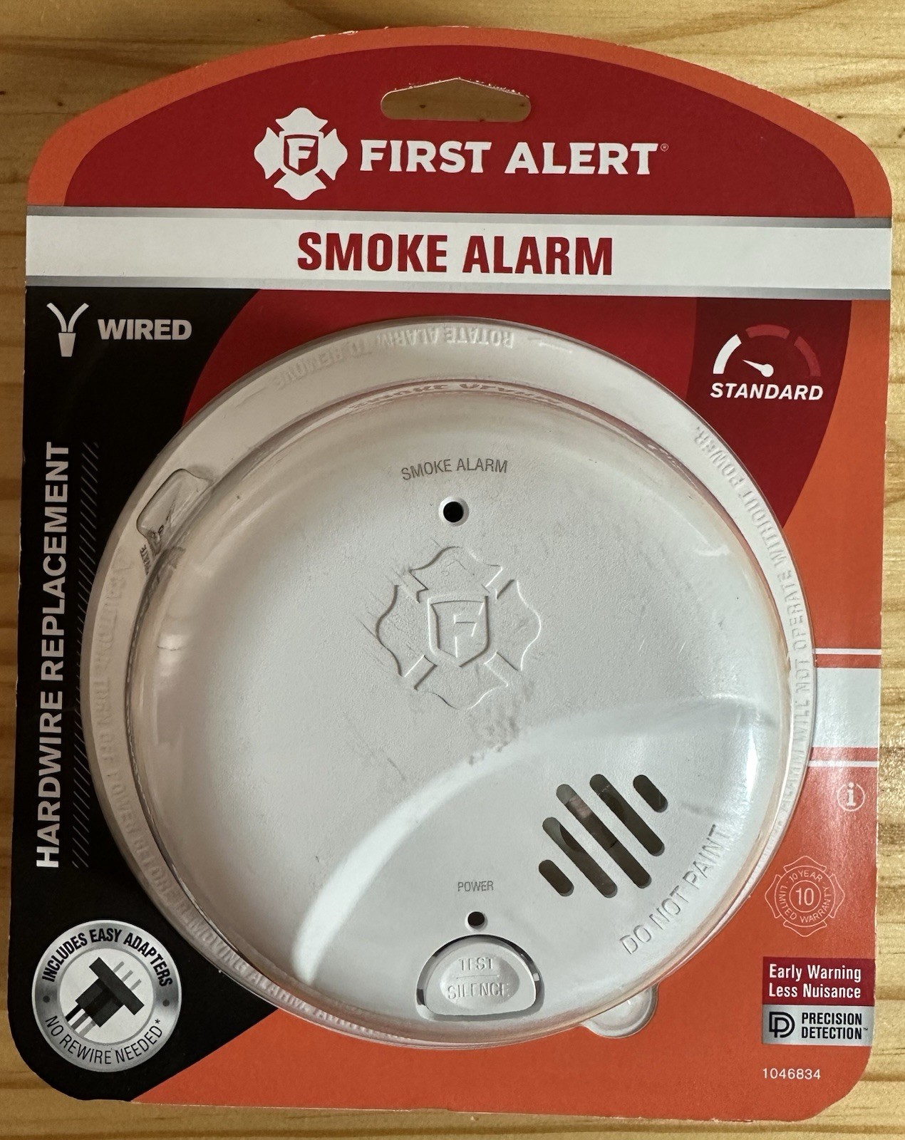 First Alert New Interconnect Hardwire Smoke Alarm W-Battery Backup 1046834 Wired gallery