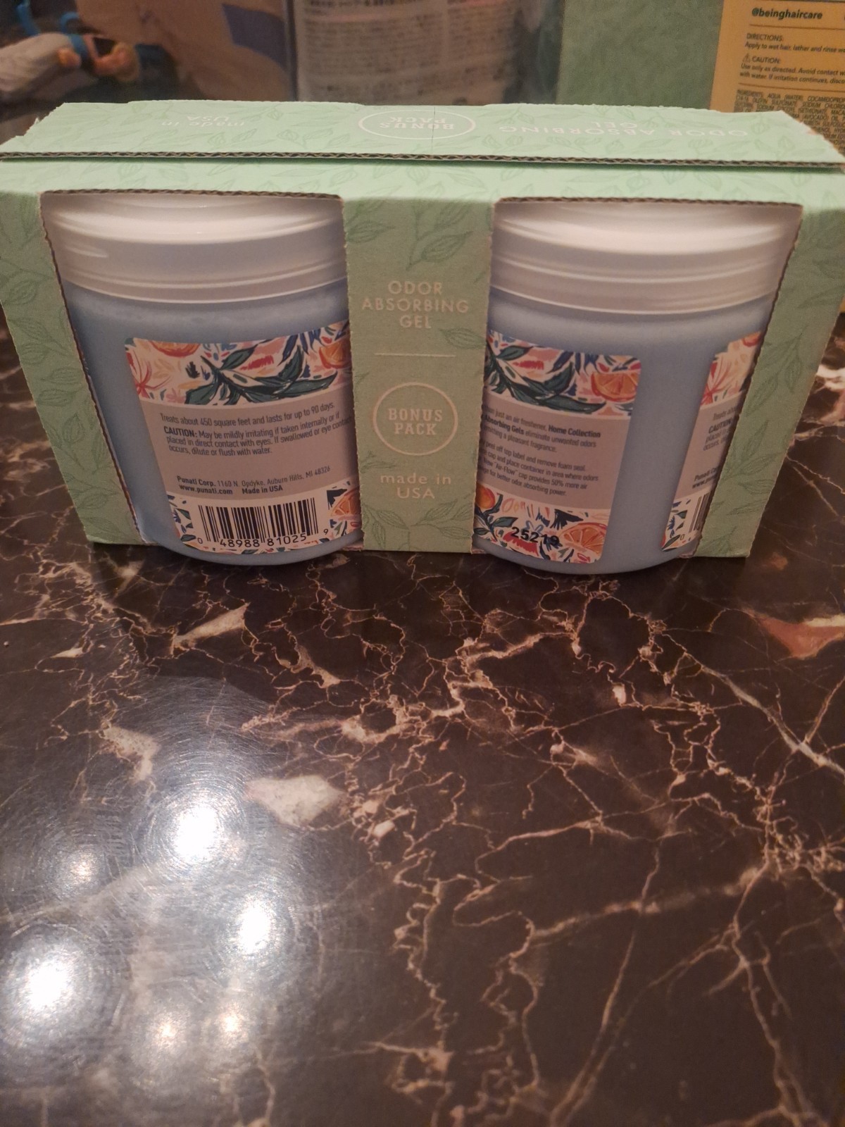 Home Collection Odor Absorbing Gel Sage Citrus 15 oz 2-Pack 90 Days USA gallery