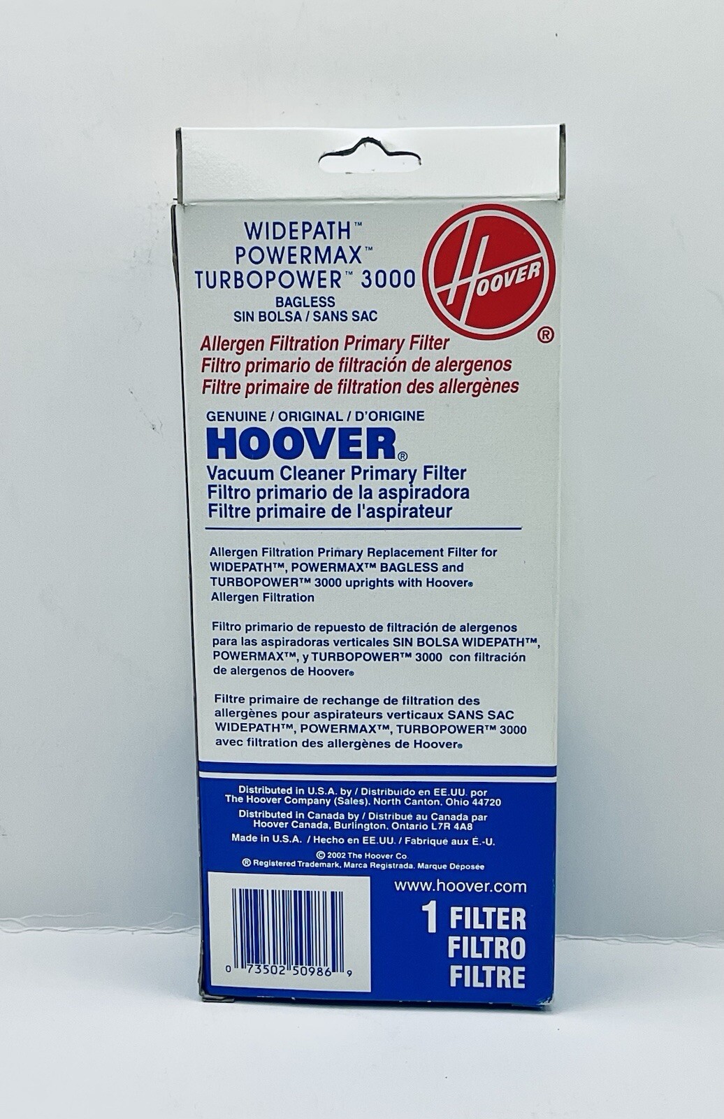GENUINE HOOVER ALLERGEN FILTRATION PRIMARY FILTER FOR UPRIGHT BAGLESS VACUUMS gallery