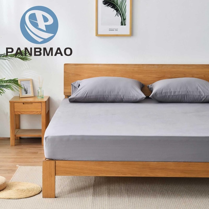 Fitted Grounding Bed Sheets - Queen, 12% Silver Fiber & Cotton for Better Sleep gallery