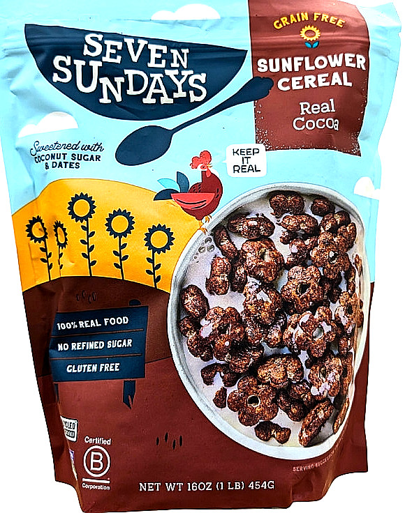 Seven Sundays Real Cocoa Sunflower Cereal 16 Ounce Bag EXP 08/2026 gallery