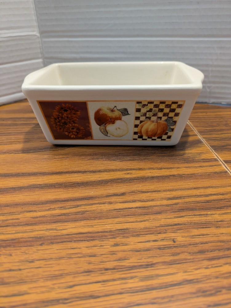 Nantucket Mini Baking Pan Fall Theme, 5 x 3 x 2 No Chips .