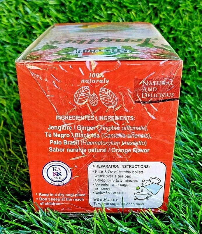 5 Boxes Te de Jengibre Ginger Tea Zingiber officinale 125 Bags 0.05 oz Black Tea gallery