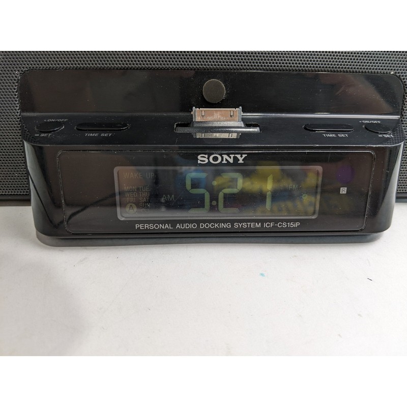 Sony ICF-CS15iP Personal Audio Docking System Dream Machine Clock Radio gallery