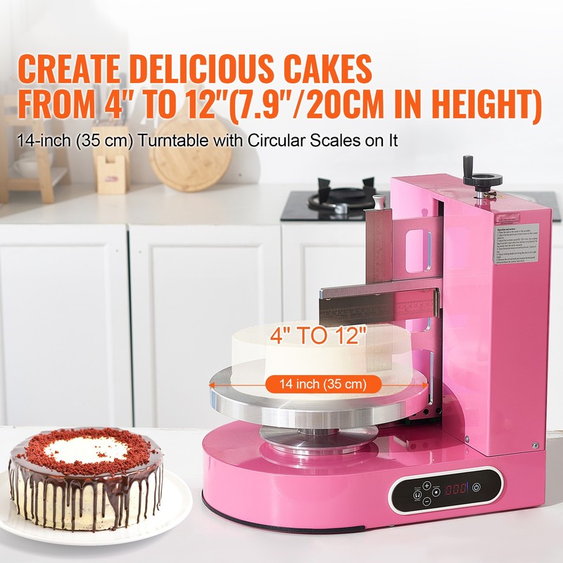 4-12" Cake Cream Decorating Machine Cake Spreading Frosting Smearing Machine gallery
