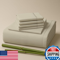 Sacred Thread Rayon Derived from Bamboo King Sheets 18″ Deep Pocket Cooling
